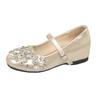 French fairy style silver bright diamond Mary Jane shoes female spring 2025 new with skirt flat heel one-word shoes