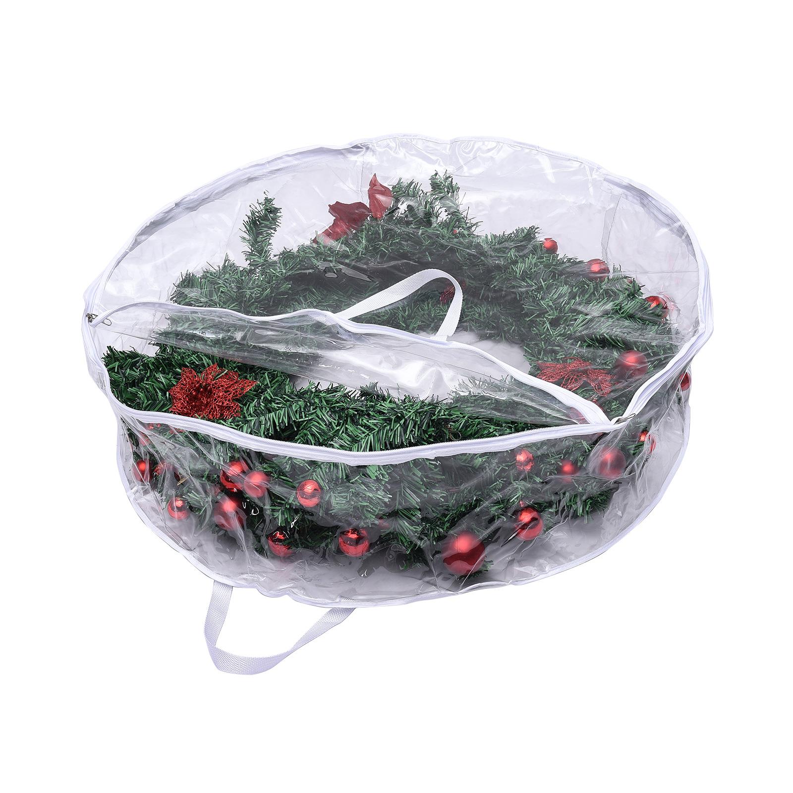 Водонепроницаемая прозрачная сумка из ПВХ для хранения рождественского венка для домашнего декора Type 2 990₽