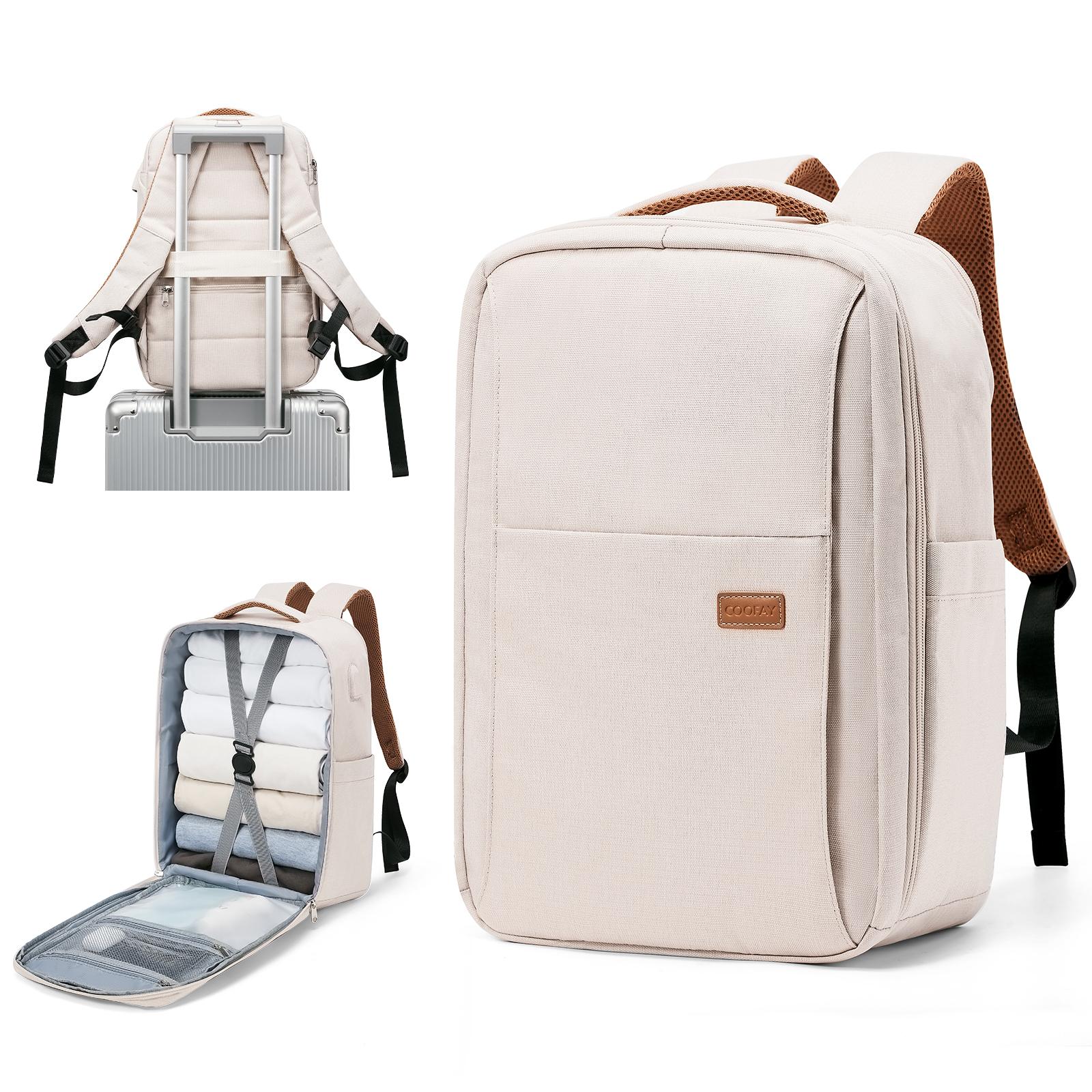 

Рюкзаки для ноутбуков для мужчин, рюкзак Ryanair 40x20x25, рюкзак для ручной клади, дорожный рюкзак для женщин, школьная сумка для колледжа бежевый