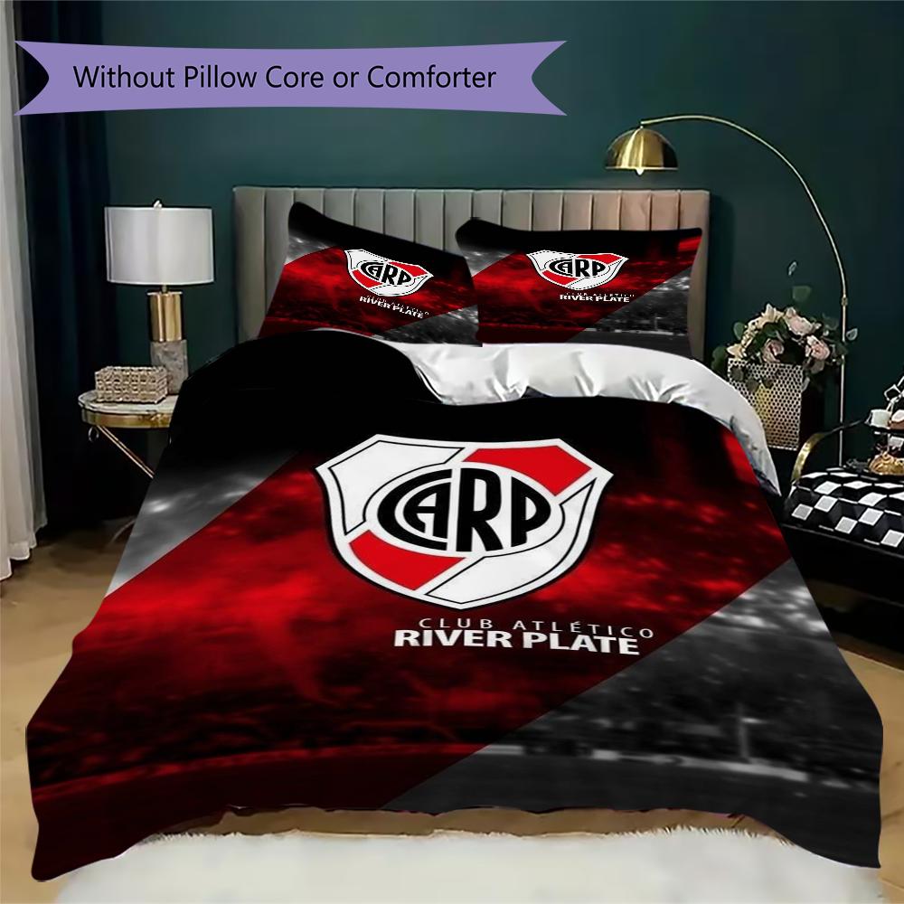 CA River Plate Pattern Bedding,Quilt Set Quilt Cover Pillowcase Home Birthday Gift(1 * duvet cover + 2 * pillowcase, without core)_lx