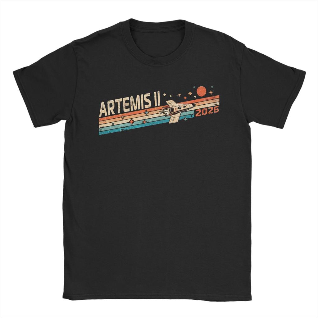 Printed Artemis II Mission To The Moon 2026 Artemis 2 T Shirt For Unisex Cotton Tshirts Short Sleeve Clothes