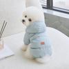 Plush Dog Hiking Jacket Windproof Dog Bodysuit Fashion Dog Vest Coat  for Small Medium Dog