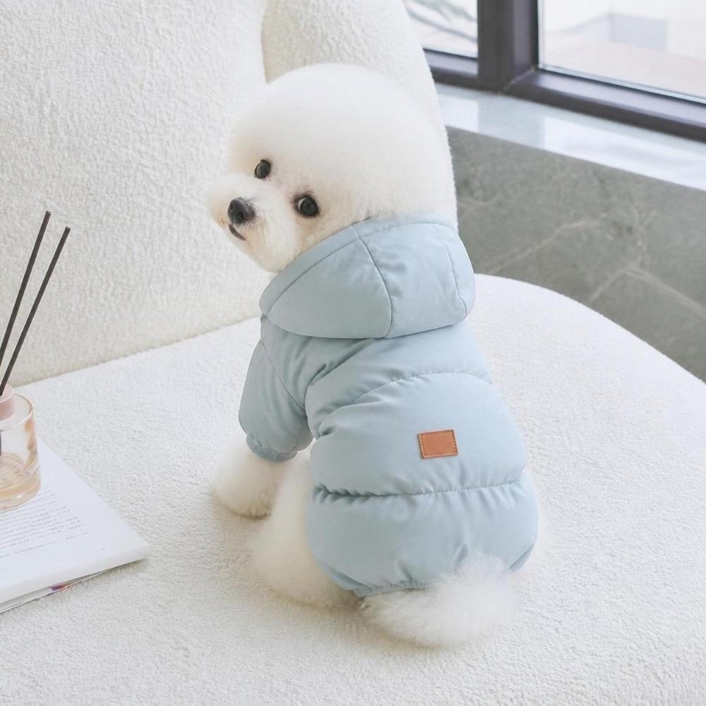 Plush Dog Hiking Jacket Windproof Dog Bodysuit Fashion Dog Vest Coat for Small Medium Dog