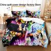 3Pcs TheSevenDeadlySins Bedding Set 3D Print Dragon's Sin of Wrath Duvet Cover Pillowcases for Teens Fans Room Decor Gift