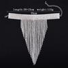 Full Diamond Collarbone Necklace, Rhinestone Long Fringed Necklace, Yiwu Necklace Exaggerated