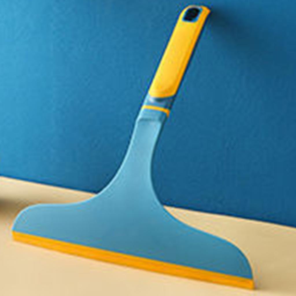 Glass Wiper for Window Shower Door Car Flexible Soft PP TPR Clean Tool with Curved Handle Dark