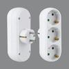 Safety Door Adapter Converter 1 to 2 Way Socket Converter AC Adapter EU Power Plug  Home Use