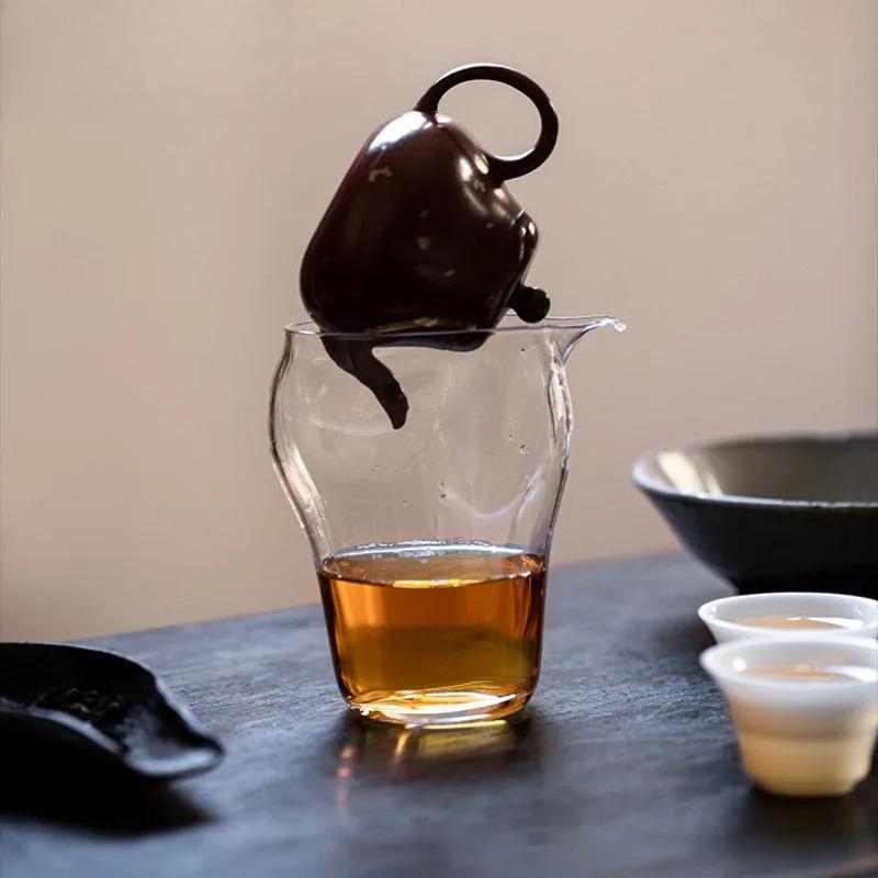370ml High Borosilicate Heat-resistant Glass Eagle Beak Tea Pitcher Pour Tea Cha Hai Dispenser Justice Cup Fair Mug Cafe Supplie