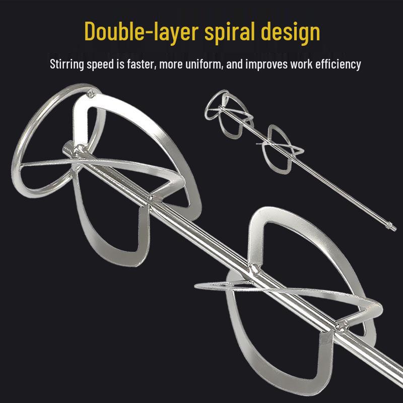 Stainless Steel M14 S-Type Mixing Rod for Paint, Coating, and Mortar