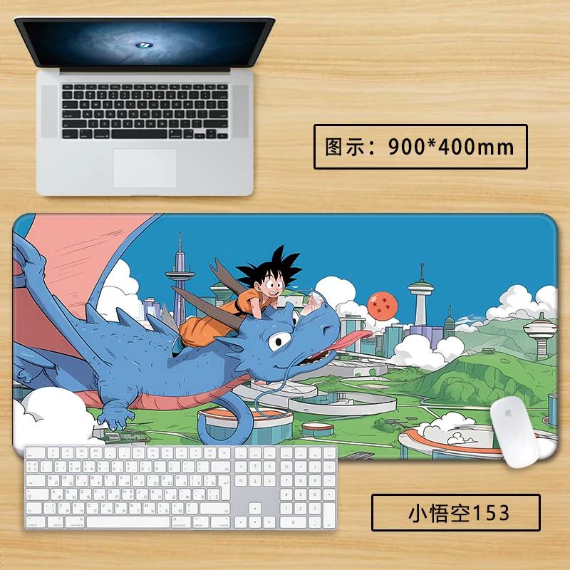 Neuer Schlichter Stil Son Goku Leder Mauspad Übergröße Animation Dragon Ball Kakarotto Kreative Computer Tastatur Büro Rutschfest Wasserdicht Tischmatte