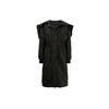 Chaqueta de algodón acolchada de un solo botón FW21 para mujer, prenda exterior, negra 6KYL07-YNVSZ-1200