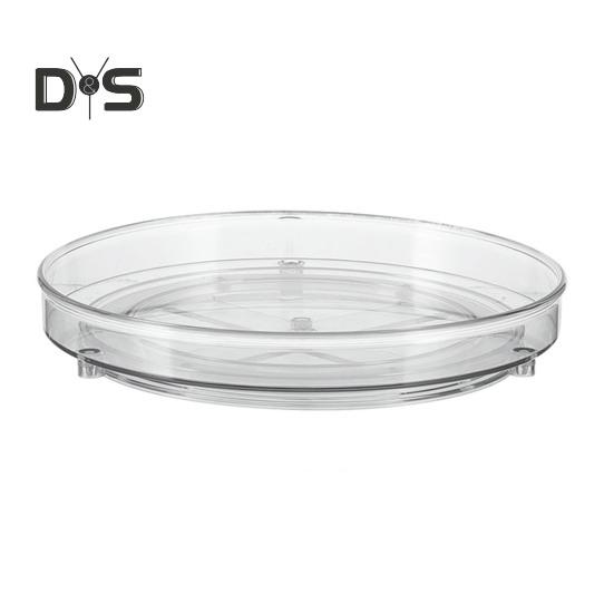 Storage Turntable 360° Rotating Storage Tray Organizer Transparent Round Storage Box for Kitchen Bathroom Cabinet