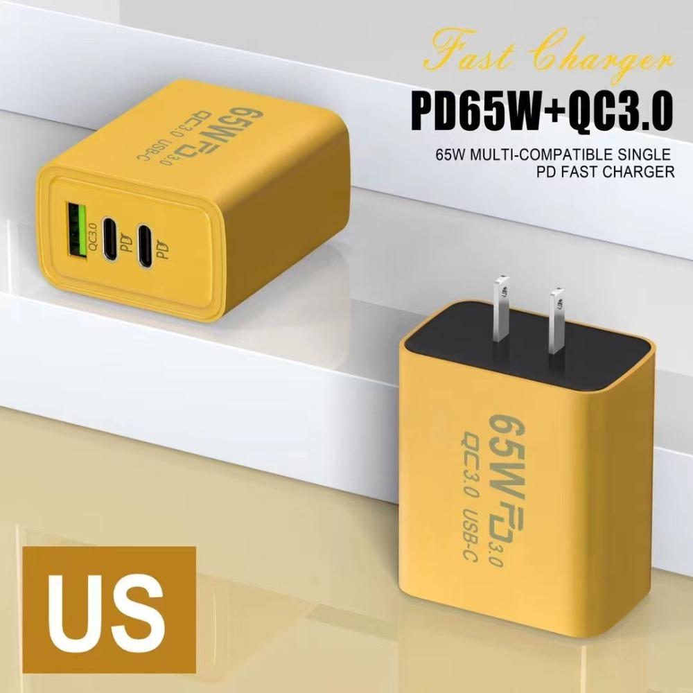 1 USB Mobile Charger 2 Type-C Intelligent Charging Head Portable Multi Port Adapter