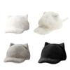 Women Baseball Hat Cartoon Kitten Ear Lovely Ear Fun Furry Hat for Idol Concert Shows Breathable Hat for Adults