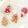 Christmas Tree Decorations 16 Pieces 3D Resin Shatterproof Christmas Gingerbread Decorations For Holiday Indoor Family Home