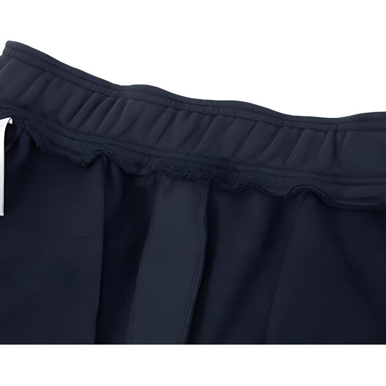 PUMA Solid Color Mid-Waist Straight-Leg Casual Pants Unisex bottoms Black 536598-01