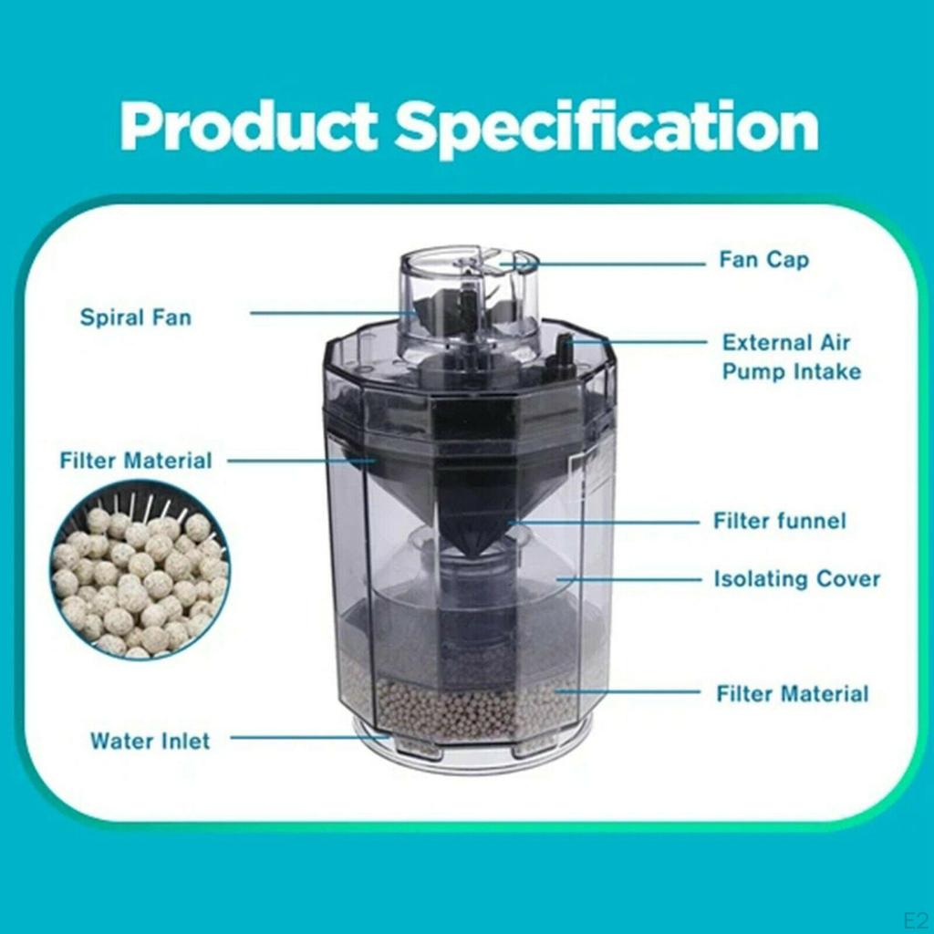 Fish Tank Filter, Stool Suction Collector Automatic Fecal Filter Increase &