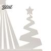 Abstract Christmas Tree Sculpture 3D Printed Figurine Modern Minimalist Xmas High-end Decor with Star Topper for Home Office Holiday Party