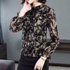 Chiffon Shirt Women, Simple Long-sleeved Bottoming Shirt, New Mom Clothing Loose Foreign Chiffon Shirt