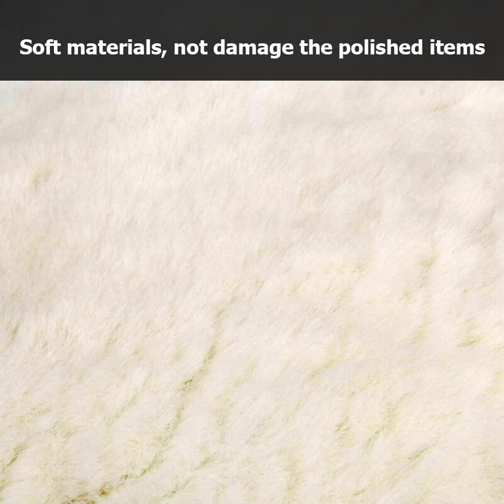 6pcs 7-inch Buffing Pads Car Bonnet Buffing Waxing Pad Kit Buffer Polishing Polisher Pad Wool Buffering Pads for Drill Body Buffing & Polishing Pads