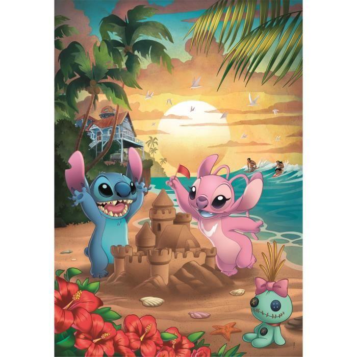 Puzzle 500 pièces Stitch compact, Pour enfants à partir de 3 ans, Thème dessins animés, CLEMENTONI