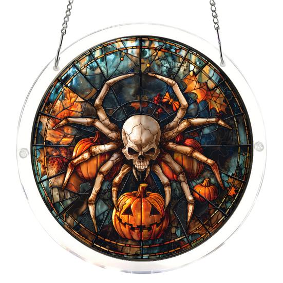 Acrylic Puzzle Suncatcher Halloween Stained Glass Style Sun Catcher Puzzle Kit M L