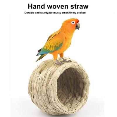 Handwoven Pigeon Nest Warm Shelter Reinforced Edges Natural Breathable Birdhouse Hangable Parrot Hatching Nest