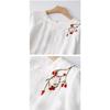 Summer Vintage Embroidery Solid Color Long Dresses Women Casual Breathable White Thin Dress Robe Elegant Clothing