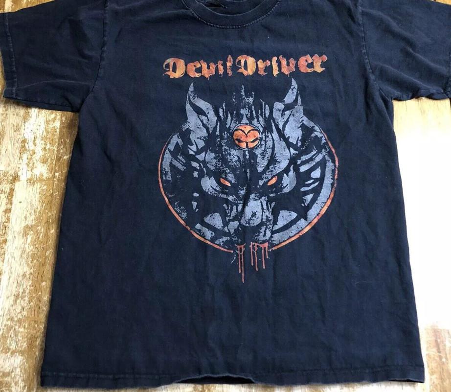 Vtg Devildriver Band For Fans Heavy Cotton Black Unisex All Size T Shirt AG753 S разноцветный