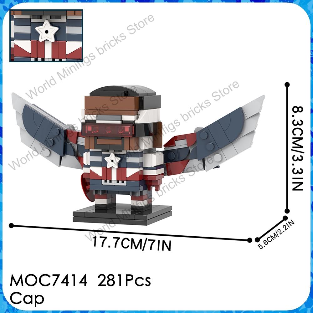 MOOXI MOC Invincibly Brickheadz Mark Omni-Man Anime Movie Figures Compatible Building Blocks Gift Toys For Children Adult Bricks