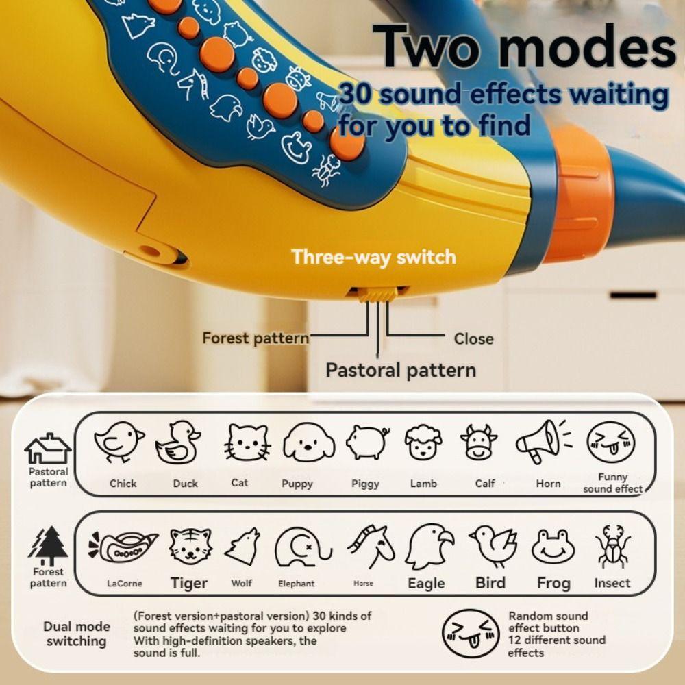 Simulation Animals Rally Horn Toys 30-Sound Lung Capacity Exerciser  Toddler Educational