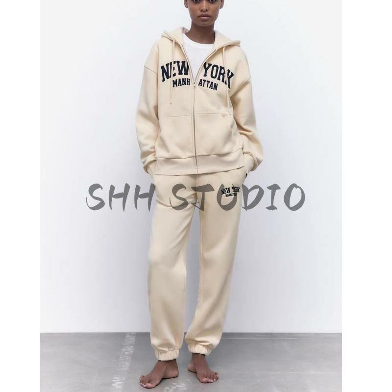 Fall and Winter New Character Embroidery Decoration Jogger Pants 1131894 Character Embroidery Embroidered Hoodie 1131893