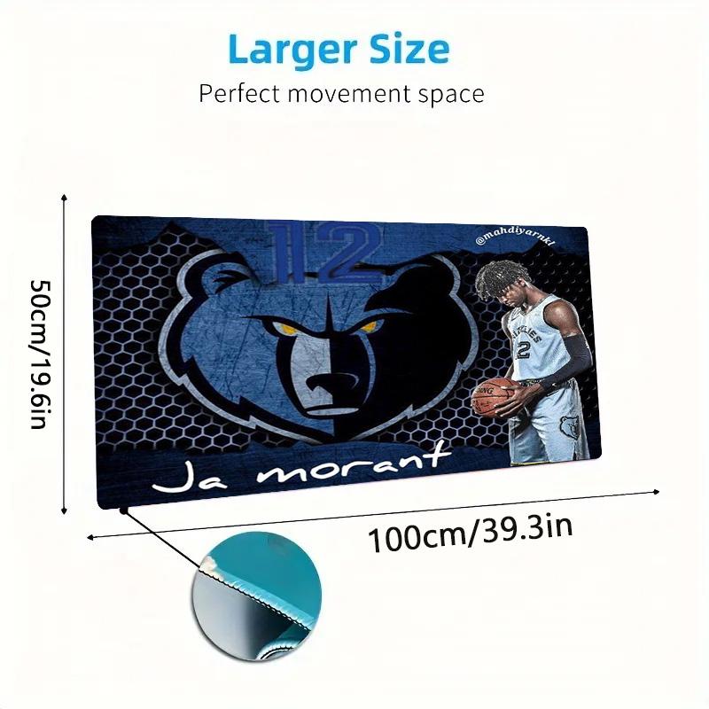 Ja Morant Poster Color Mouse Pad Large Gaming Table Cushion Non-slip Laptop Tablet Big Mousepad XXL Mat Mini PC Playmat With Lock edge