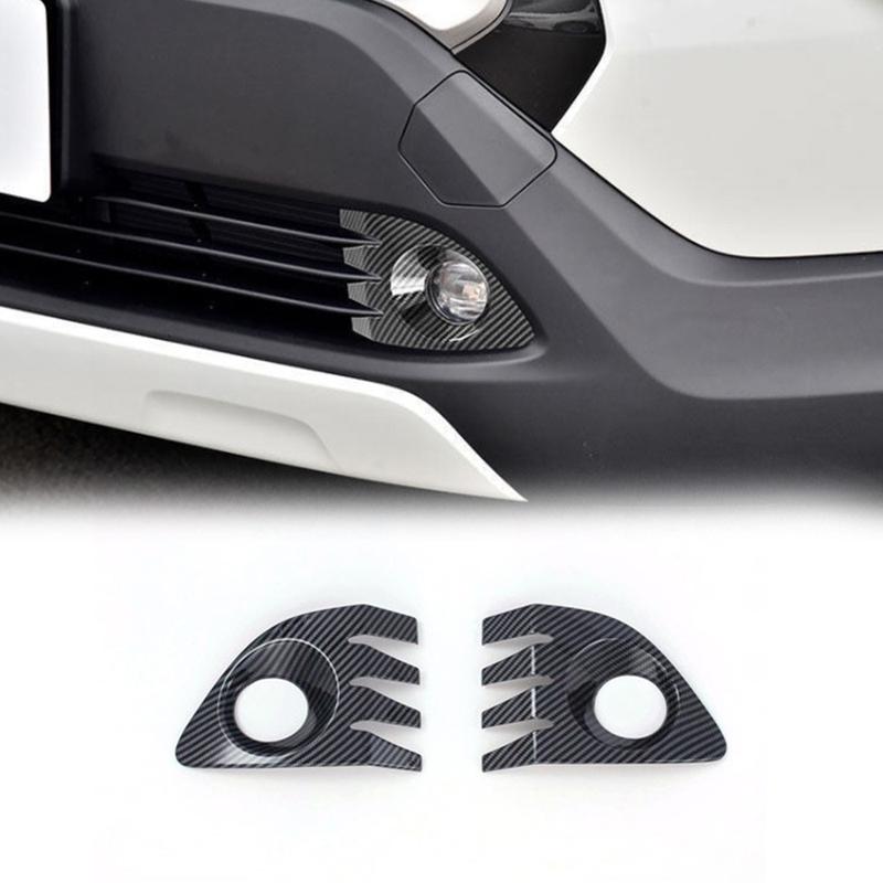Front Fog Light Cover Trim Stickers For Toyota Corolla Cross Abs Carbon Fiber Car External Accessories Styling