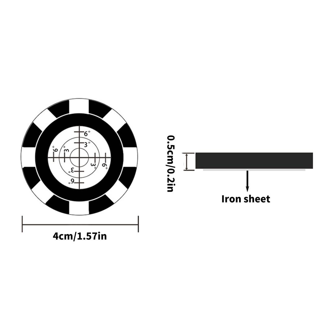 High Accurate Golf Ball Marker for Improved Putting Skills Round Spirit Level for Enhancing Accuracy