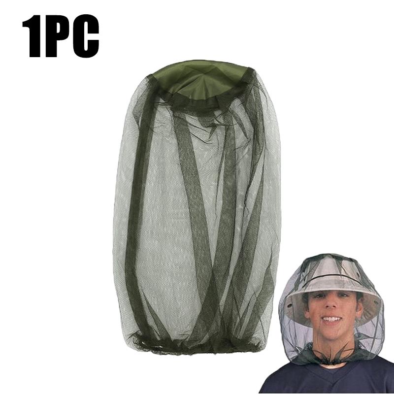 Fishing Anti Mosquito Insect Hat Bug Mesh Head Net Face Protector Camping Sunshade Hats Outdoor Travel Camping Breathable