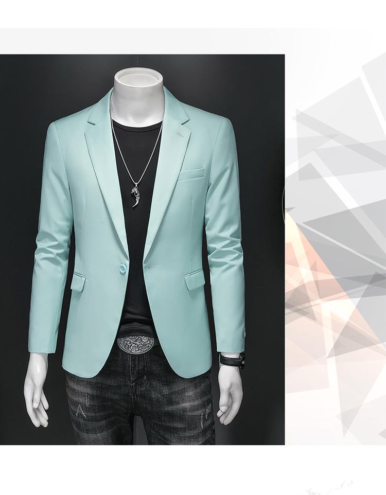 Men's Plus Size Slim Fit Blazer - Wedding & Business Attire