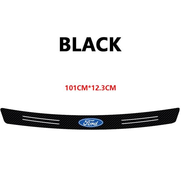 Car Carbon Fiber Trunk Tail Bumper Protector Sticker Accessory For Ford Ranger Focus Kuga Mustang ST Transit Mondeo Fusion Fiest