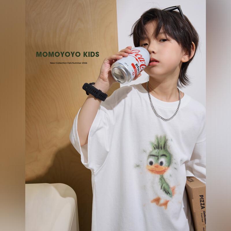 Kids Summer Cartoon Graffiti Cotton T-Shirt 100