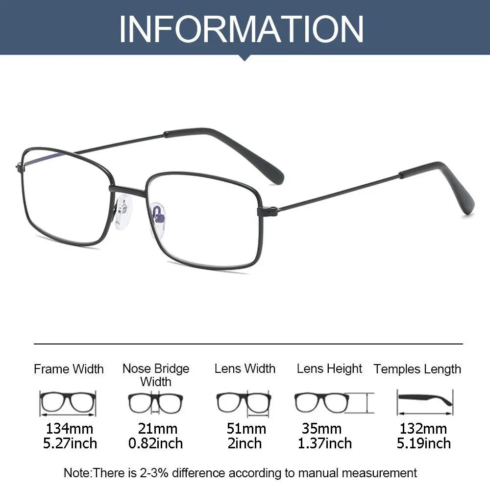 Anti Blue-ray Reading Glasses Radiation Protection Metal Frame Presbyopic Glasses Far Sight Eyewear Unisex Vision Care +1.0~+4.0