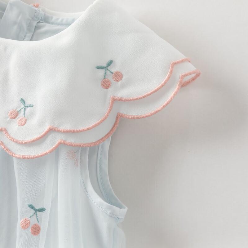 DAVE & BELLA Girls' Summer Mesh Princess Dress