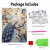 Peacock Pearl Kit 5D DIY Round Rhinestone Art for Adults Relaxing Handmade Wall Decor National Day Gift Frameless