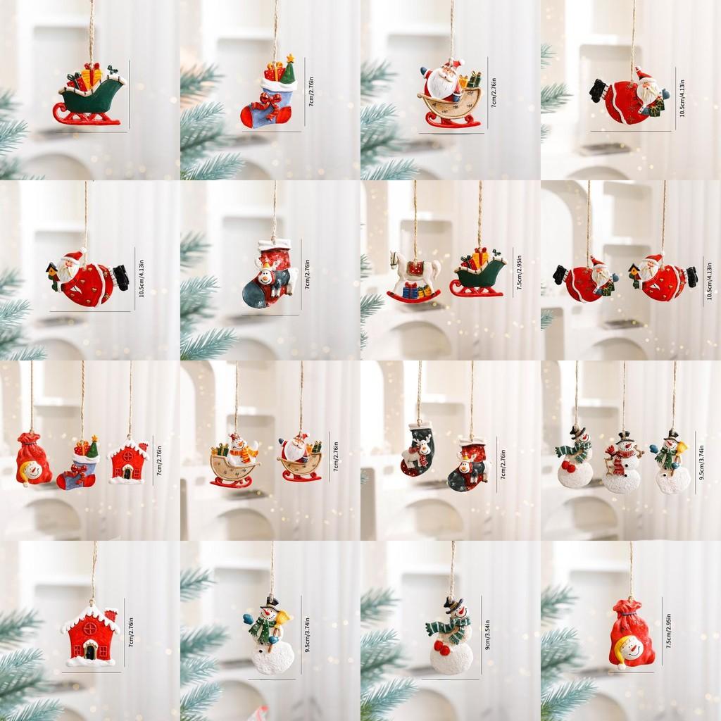 Julhjort Harts Träprydnad För Högtidsdekoration Med Tecknad Stil Och Festliga Teman