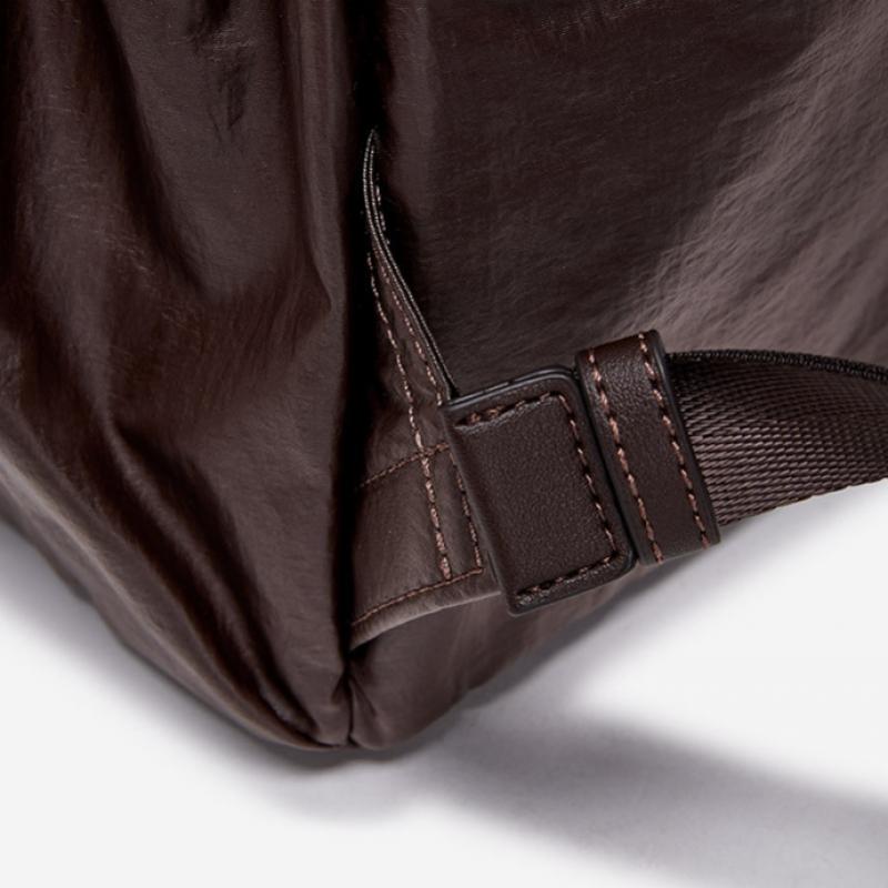 By ESquire Women S Lennie gloSSy Shirring Backpack Brown