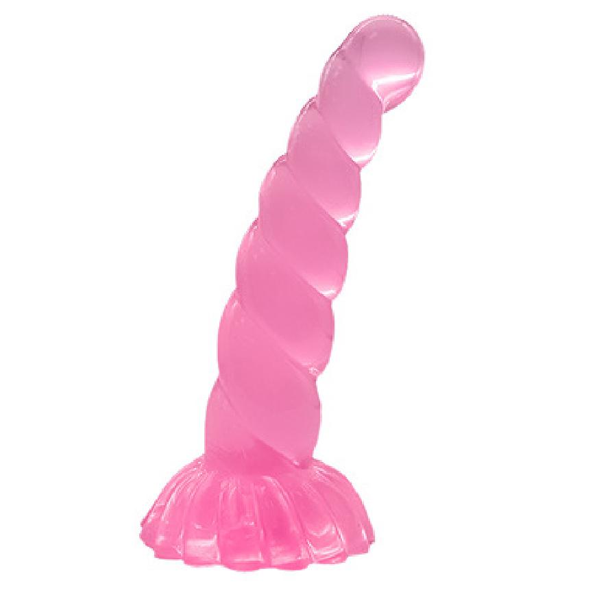 Female Twist Simulation Suction Cup Penis Masturbation Device Crystal Penis Butt Plug Sexy Sex Product