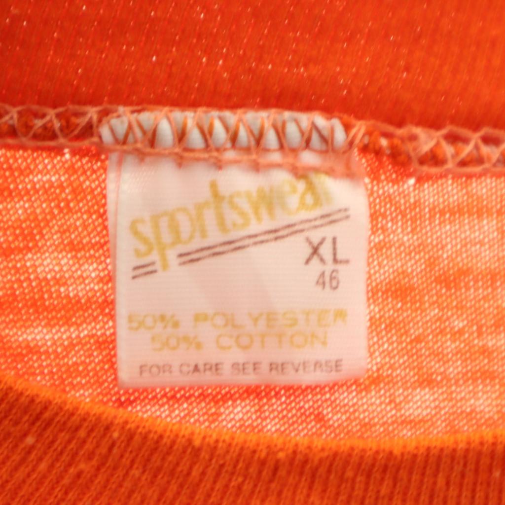 Sportswear 70s 80s Made In USA Vintage Back Print Short Sleeve T-shirt Men's Used