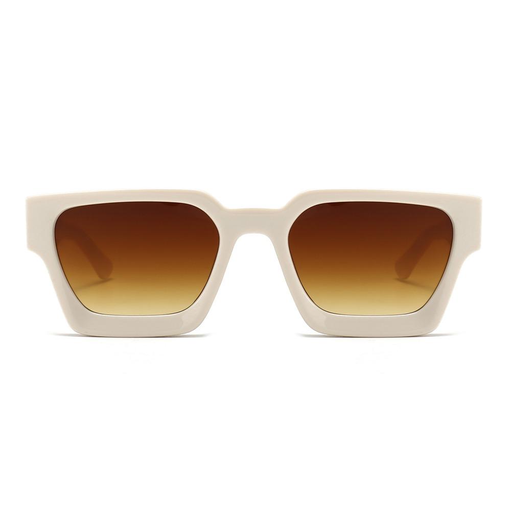 Multicolor Large Square Frame Sun Glasses Wide Legs Men UV400 Eyewear  Unisex