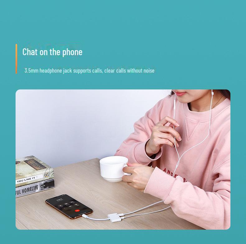 Biaz Lightning - 3,5 mm Kulaklık Adaptörü: Çağrıları, şarjı ve müziği destekler.