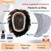 Men's Invisible Film Design Toupee with Double-Sided Tape for Natural Look