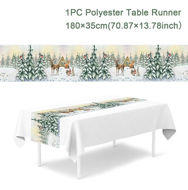 2025 Christmas Table Runner Merry Christmas Decorations For Home Tablecloth Navidad Noel Kerst Xmas Gifts New Year 2025 Natal